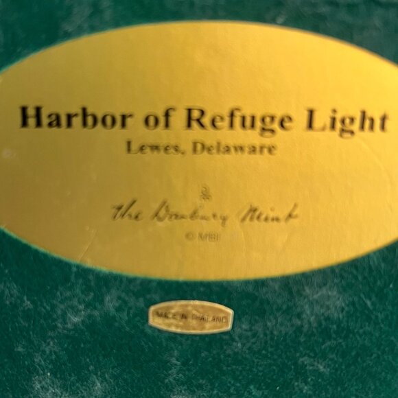Vtg Lighthouse Harbour Of Refuge Light De By The Danbury Coastal Decor Nautical - Picture 4 of 8